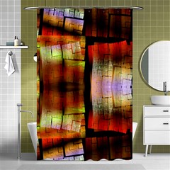 Fractal Tiles Shower Curtain 48  x 72  (Small) 