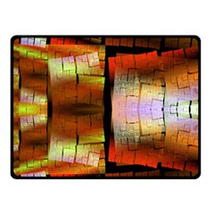 Fractal Tiles Double Sided Fleece Blanket (Small) 