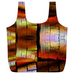 Fractal Tiles Full Print Recycle Bags (L) 