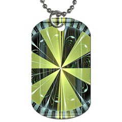 Fractal Ball Dog Tag (one Side) by Simbadda