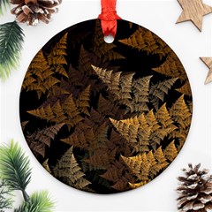 Fractal Fern Ornament (round) by Simbadda