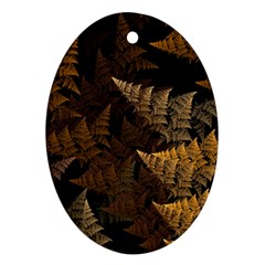 Fractal Fern Ornament (Oval)