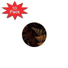 Fractal Fern 1  Mini Buttons (10 Pack)  by Simbadda