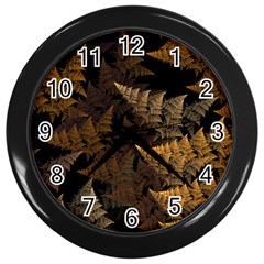 Fractal Fern Wall Clocks (Black)