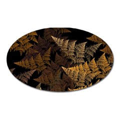 Fractal Fern Oval Magnet