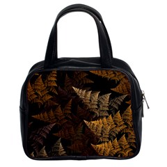 Fractal Fern Classic Handbags (2 Sides) by Simbadda