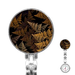 Fractal Fern Stainless Steel Nurses Watch