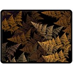 Fractal Fern Double Sided Fleece Blanket (Large)  80 x60  Blanket Front