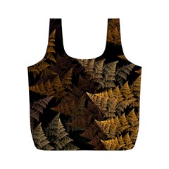 Fractal Fern Full Print Recycle Bags (m)  by Simbadda