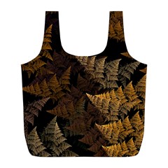 Fractal Fern Full Print Recycle Bags (L) 