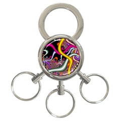 Fractal Roots 3-ring Key Chains by Simbadda