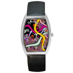 Fractal Roots Barrel Style Metal Watch by Simbadda