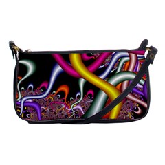 Fractal Roots Shoulder Clutch Bags by Simbadda