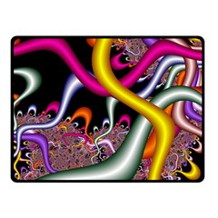 Fractal Roots Fleece Blanket (small) by Simbadda