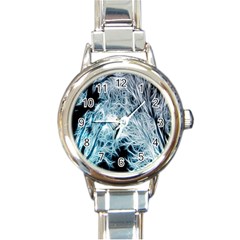 Fractal Forest Round Italian Charm Watch by Simbadda