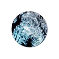 Fractal Forest Magnet 3  (round) by Simbadda