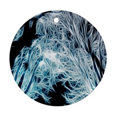 Fractal Forest Round Ornament (two Sides) by Simbadda