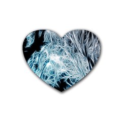 Fractal Forest Heart Coaster (4 Pack)  by Simbadda