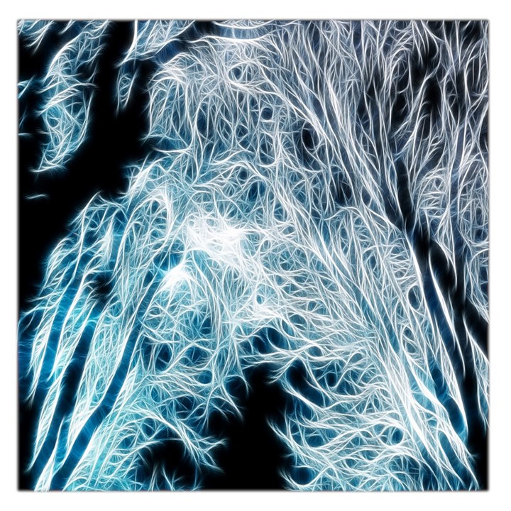 Fractal Forest Large Satin Scarf (Square)