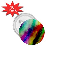 Abstract Colorful Paint Splats 1 75  Buttons (10 Pack) by Simbadda