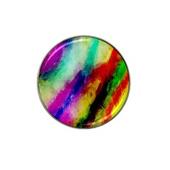 Abstract Colorful Paint Splats Hat Clip Ball Marker by Simbadda