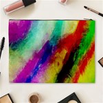 Abstract Colorful Paint Splats Cosmetic Bag (XL) Back