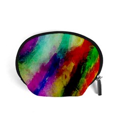 Abstract Colorful Paint Splats Accessory Pouches (small)  by Simbadda