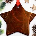 Fractal Color Lines Ornament (Star) Front