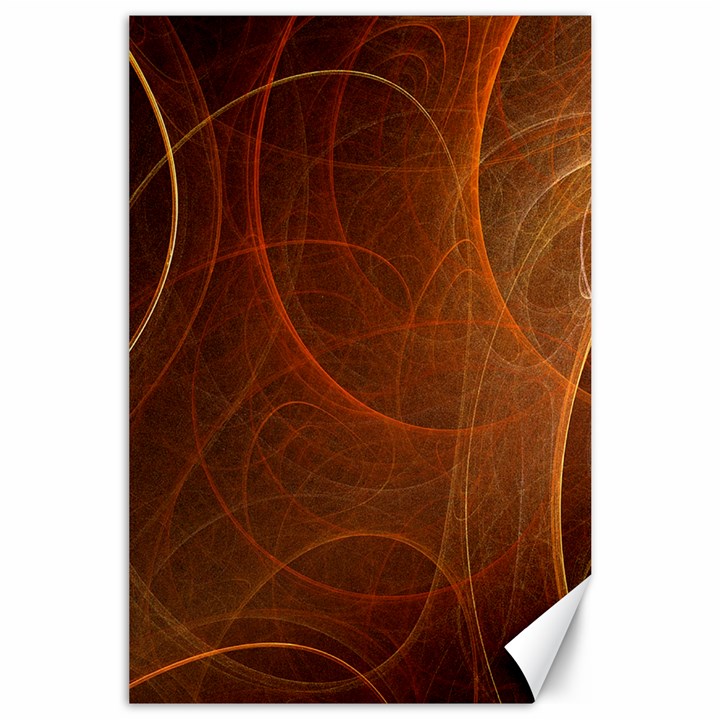 Fractal Color Lines Canvas 24  x 36 