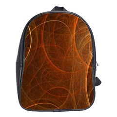 Fractal Color Lines School Bags(large)  by Simbadda