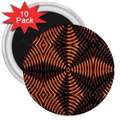 Fractal Patterns 3  Magnets (10 Pack)  by Simbadda