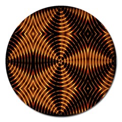 Fractal Patterns Magnet 5  (round) by Simbadda