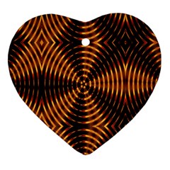 Fractal Patterns Heart Ornament (two Sides) by Simbadda