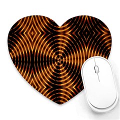 Fractal Patterns Heart Mousepads by Simbadda