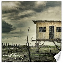 Traditional Cane House At Guayas District Ecuador Canvas 12  X 12   by dflcprints