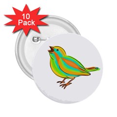 Bird 2 25  Buttons (10 Pack)  by Valentinaart