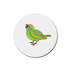 Bird Rubber Round Coaster (4 Pack)  by Valentinaart