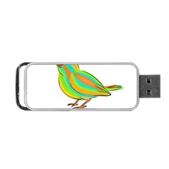 Bird Portable Usb Flash (one Side) by Valentinaart