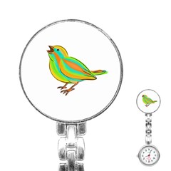 Bird Stainless Steel Nurses Watch by Valentinaart