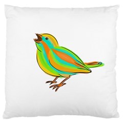 Bird Large Flano Cushion Case (two Sides) by Valentinaart