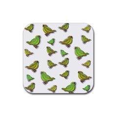 Birds Rubber Coaster (square)  by Valentinaart