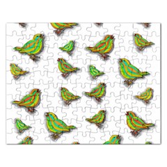 Birds Rectangular Jigsaw Puzzl by Valentinaart