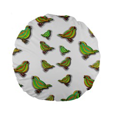 Birds Standard 15  Premium Round Cushions by Valentinaart