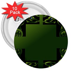 Celtic Corners 3  Buttons (10 Pack)  by Simbadda