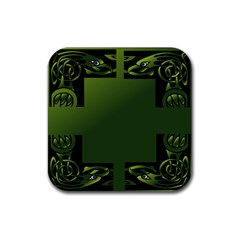 Celtic Corners Rubber Coaster (square)  by Simbadda