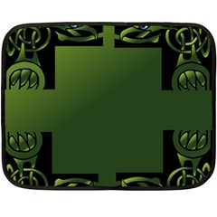 Celtic Corners Fleece Blanket (mini) by Simbadda