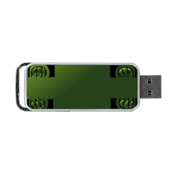 Celtic Corners Portable Usb Flash (one Side) by Simbadda