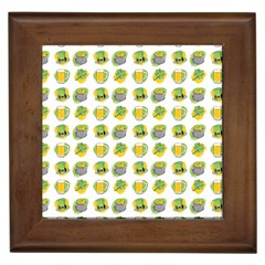 St Patrick s Day Background Symbols Framed Tiles by Simbadda