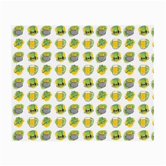 St Patrick s Day Background Symbols Small Glasses Cloth by Simbadda