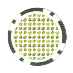 St Patrick s Day Background Symbols Poker Chip Card Guard (10 Pack) by Simbadda